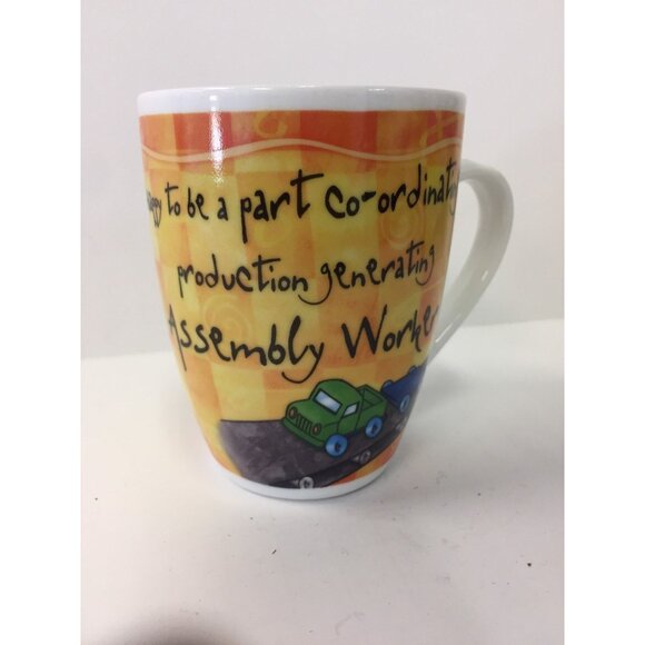 History & Heraldry Fine Porcelain Coffee Tea Mug "Assembly Worker" - Picture 1 of 7